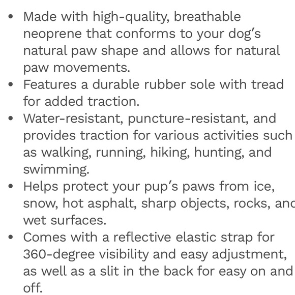 Bark Brite Dog Boots in teal heather and Black size medium - Picture 4 of 5